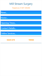 Mobile Screenshot of millstreamsurgery.nhs.uk