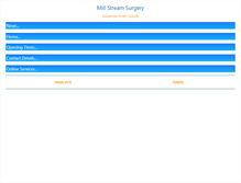 Tablet Screenshot of millstreamsurgery.nhs.uk